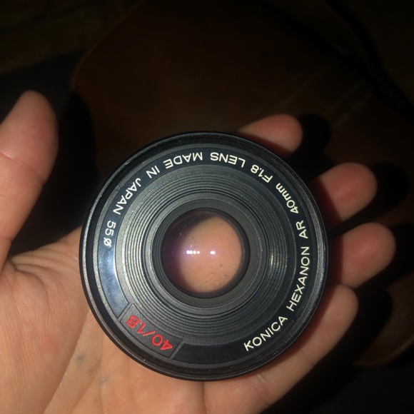 Konica Autoreflex TC 35mm Film Camera Hexanon AR 50mm Lens W/strap Untested - Picture 5 of 6